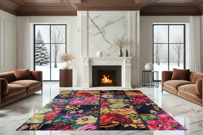 Floral Reverie Washable Rug - Image 2