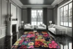 Floral Reverie Washable Rug - Image 4
