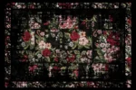Baroque Rose Washable Rug