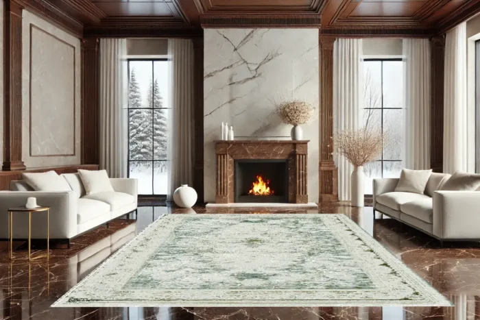 Celadon Grace Washable Rug