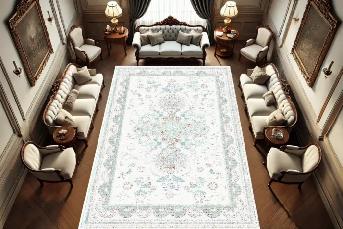 Versailles Bloom Washable Rug - Image 3