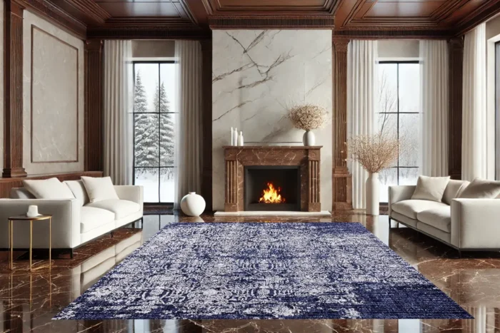 Royal Indigo Washable Rug - Image 2