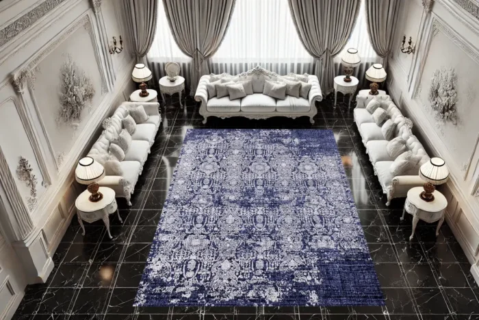Royal Indigo Washable Rug - Image 3