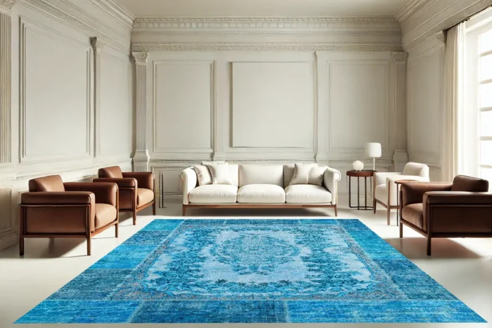 Blue Majesty Washable Rug
