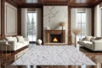 Winter Bloom Washable Rug