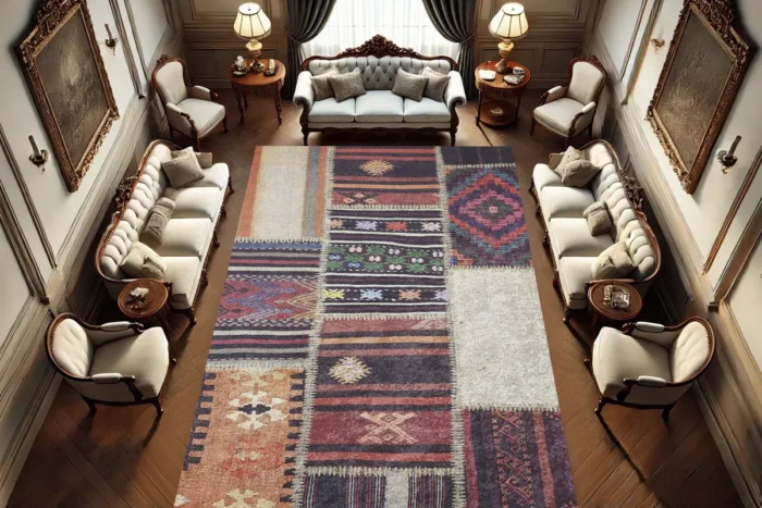Antique Patchwork Washable Rug