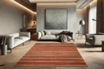 Nordic Harvest Stripes Washable Rug - Image 2