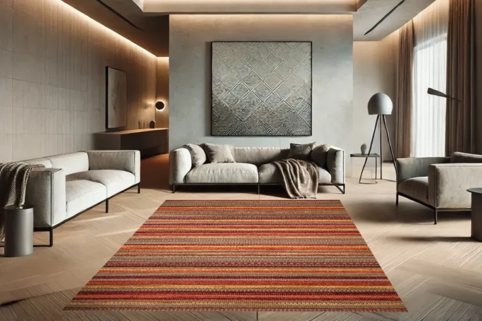 Nordic Harvest Stripes Washable Rug - Image 2