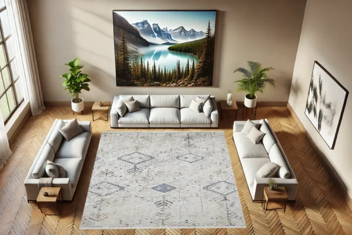 Frostbound Echo 1 Washable Rug