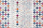 Aurora Grid Washable Rug