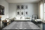 Arctic Lines Washable Rug