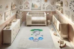 Elephant's Balloon Adventure Washable Rug