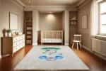 Elephant's Balloon Adventure Washable Rug