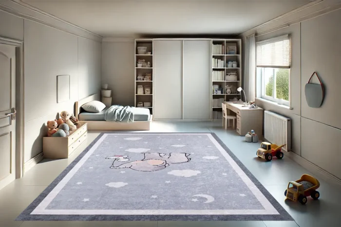 Elephant Moon Dreams Washable Rug