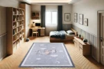 Elephant Moon Dreams Washable Rug