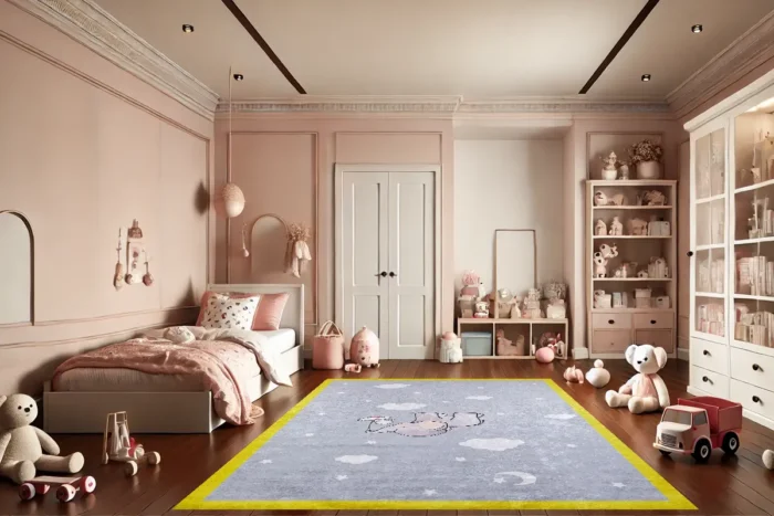Dreamy Elephant Washable Rug