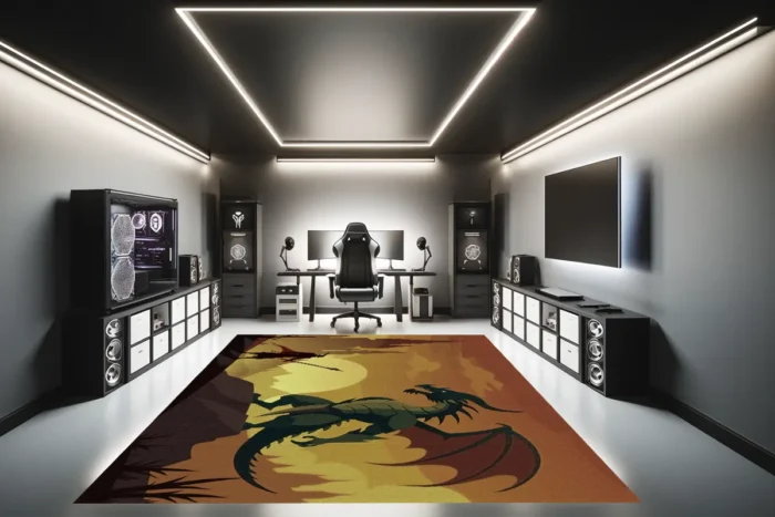 Inferno Valor Gaming Rug - Image 4