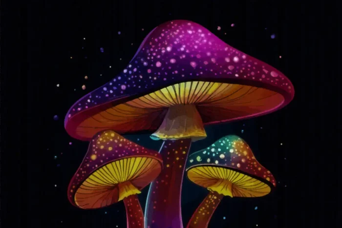 Cosmic Shroom Gaming Rug
