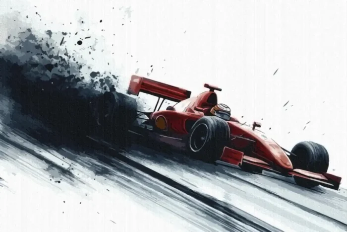F1 Car Gaming Rug - Image 1