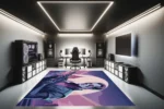 Cyber Vigilante Gaming Rug - Image 4