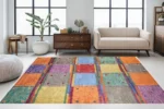 Patchwork Vibrance Washable Rug - Image 2