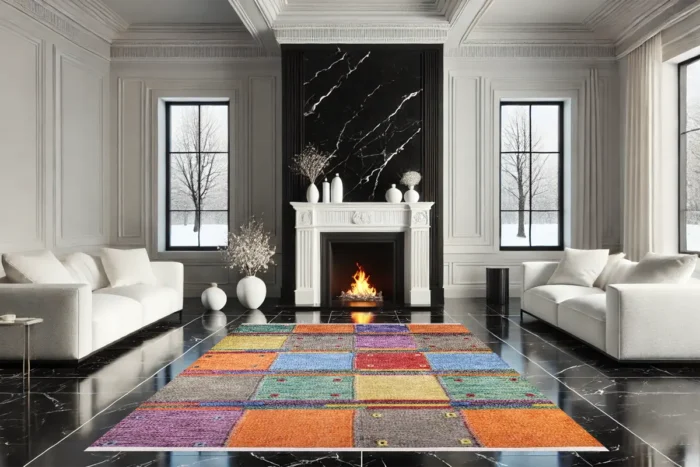 Patchwork Vibrance Washable Rug - Image 4
