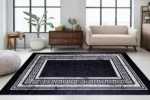 Classic Noir Washable Rug
