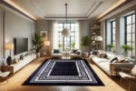 Classic Noir Washable Rug