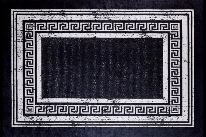 Classic Noir Washable Rug