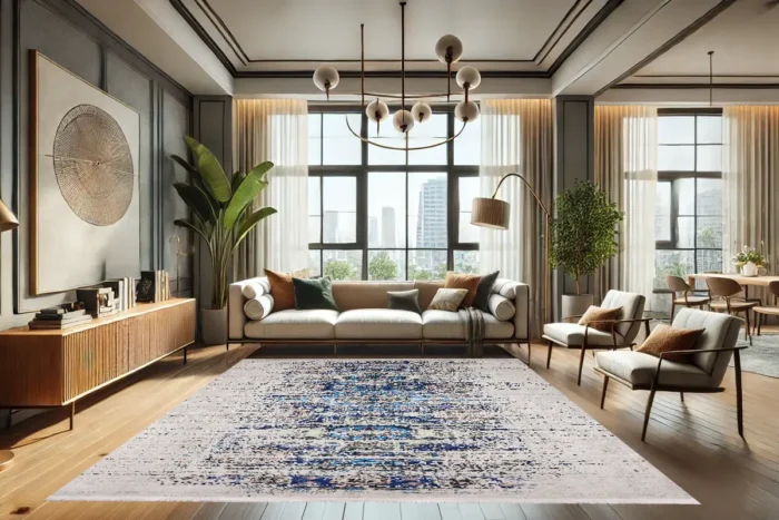 Azure Heritage Washable Rug