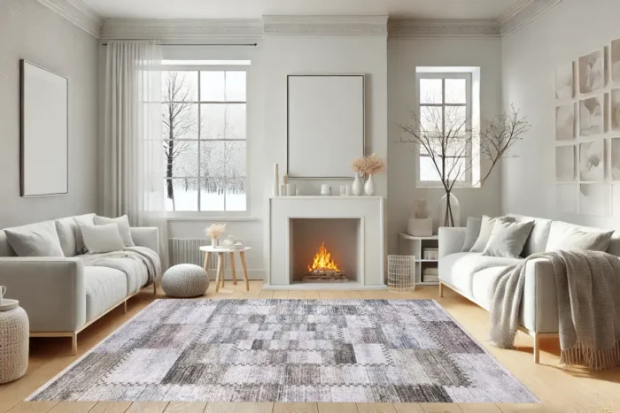 Patchwork Chic Area Washable Rug - Image 4