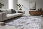 Abstract Glacier Washable Rug