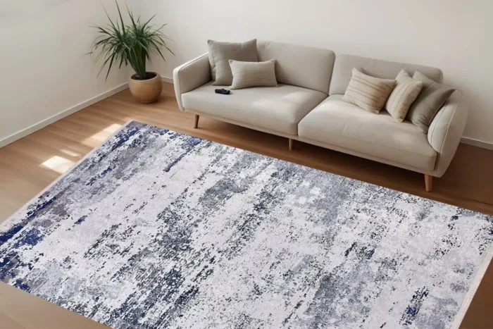 Abstract Glacier Washable Rug
