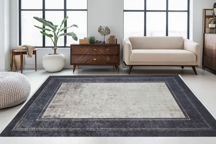 Eclipse Frame Washable Rug - Image 2