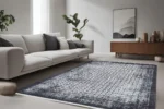 Grid Noir 1 Washable Rug