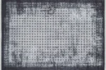 Grid Noir 1 Washable Rug