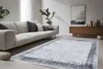 Grid Noir 3 Washable Rug