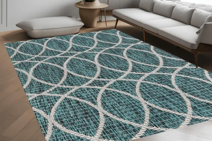 Wicker Look 4 Washable Rug