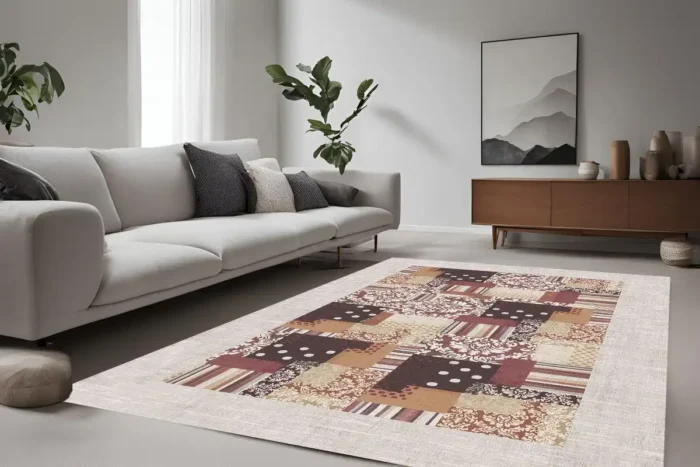 Patchwork Charm Washable Rug - Image 2
