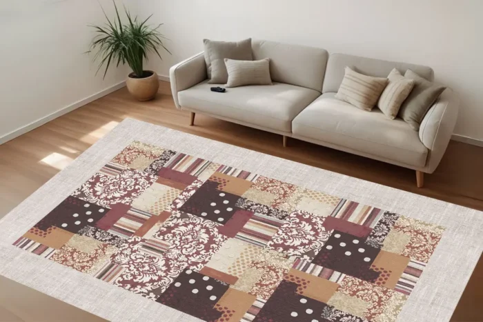Patchwork Charm Washable Rug - Image 3
