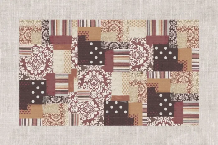 Patchwork Charm Washable Rug - Image 1